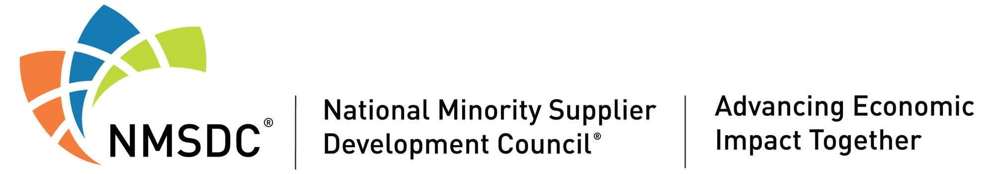 National Minority Supplier Development Council logo and tagline: Advancing Economic Impact Together